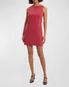 Theory Easy Mini Shift Dress In Dp Rose