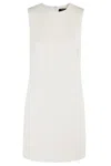 Theory Crepe Straight Dress In C Rice
