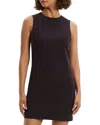 Theory Easy Mini Shift Dress In Brown