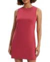 Theory Easy Mini Shift Dress In Red