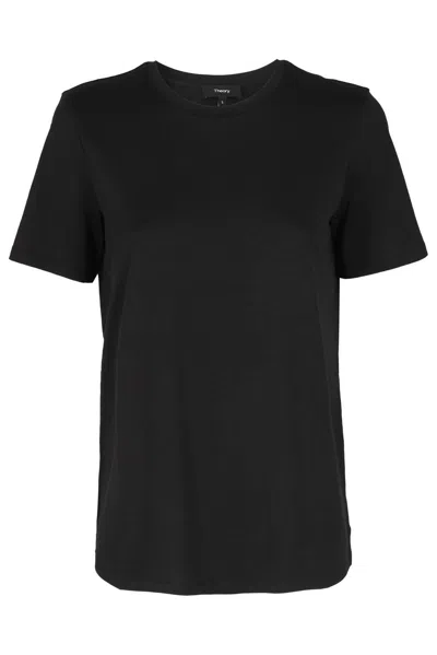 Theory Easy Short-sleeved T-shirt In Black
