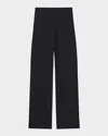 Theory Easy Straight Pull-on Pants In Black