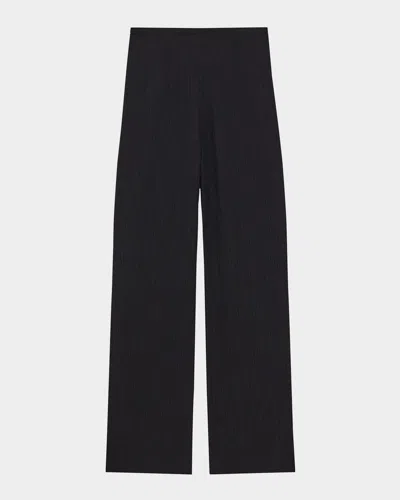 Theory Easy Straight Pull-on Pants In Black