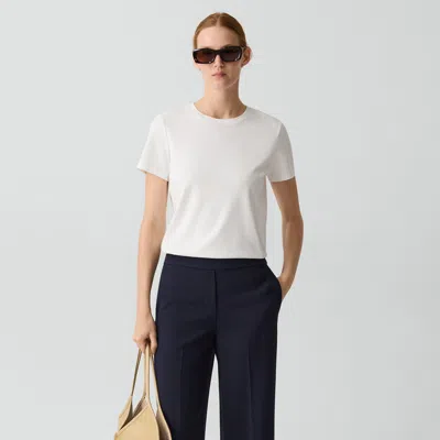 Theory Easy Tee In Cotton In White