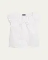 Theory Easy Tie Blouse In White