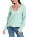 THEORY EASY V-NECK WOOL-BLEND SWEATER