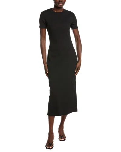Theory Effortless Midi Dress In Black