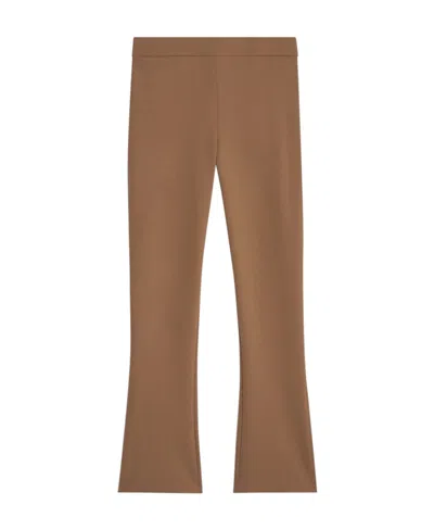 Theory Elastic Waist Casual Pants In Brown