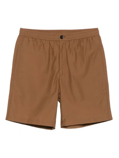 THEORY ELASTIC-WAIST COTTON-BLEND DECK SHORTS
