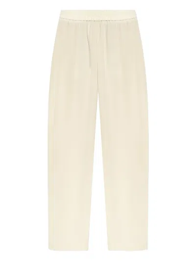 Theory Elasticated-waist Trousers In Neutral