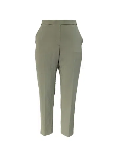 Pre-owned Theory Elasticated-waistband Trousers In Green