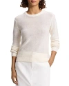 Theory Elbow Patch Sweater In White