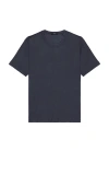 Theory Claey Slub Lounge T-shirt In Navy