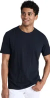 Theory Cotton Luxe S/s T-shirt In Eclipse