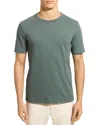 Theory Essential Crewneck Short Sleeve Tee In Balsam Green