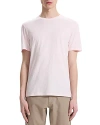 Theory Essential Tee In Cosmos Slub Cotton In Pale Pink
