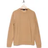 Theory Essential Fleece Sweatshirt In Beige Canvas