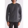 Theory Essential Fleece Sweatshirt In Charcoal Melange