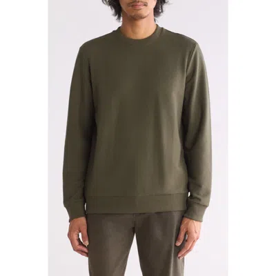 Theory Essential Fleece Sweatshirt In Dark Rosemary