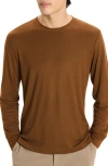 Theory Essential Long Sleeve T-shirt In Brown