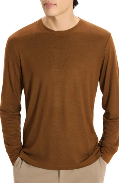 Theory Essential Long Sleeve T-shirt In Brown