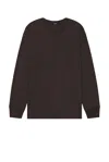 Theory Riland Sweater In Light Bilen In Hickory