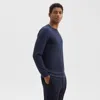 Theory Essential Long-sleeve Tee In Anemone Modal Jersey In Baltic