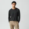 Theory Hilles Cashmere Knit Crewneck Sweater In Black