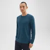 Theory Essential Long-sleeve Tee In Anemone Modal Jersey In Twilight