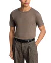 Theory Essential Standard Fit T-shirt In Brown