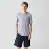 Theory Essential Tee In Anemone Modal Jersey In Purple