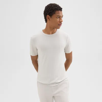 Theory Essential Tee In Anemone Modal Jersey In Limestone