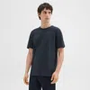 Theory Essential Tee In Cosmos Slub Cotton In Eclipse