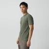Theory Essential Tee In Cosmos Slub Cotton In Green