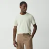 Theory Essential Tee In Cosmos Slub Cotton In Light Greenstone