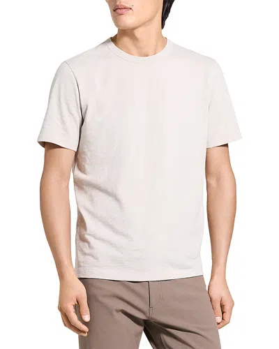 Theory Essential Tee In Cosmos Slub Cotton In Neutral