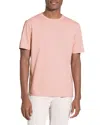 Theory Essential Tee In Cosmos Slub Cotton In Pink