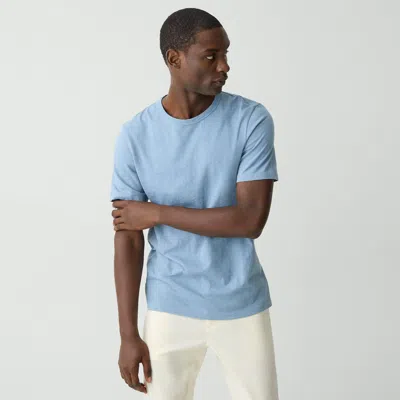Theory Essential Tee In Cosmos Slub Cotton In Rainstorm