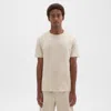 Theory Essential Tee In Cosmos Slub Cotton In Sand