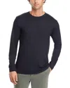 Theory Essential Tee Long Sleeve In Anemone Milano In Blue