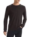 Theory Essential Tee Long Sleeve In Anemone Milano In Orange