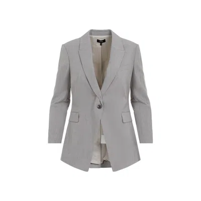 Theory Etienette Blazer Jacket In Pfa Cinder Melange