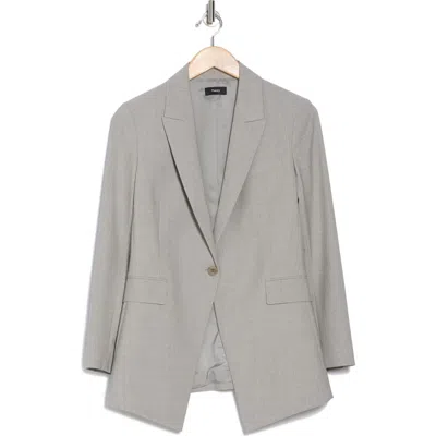 Theory Etiennette B Good Wool Suit Jacket In Light Grey Melange