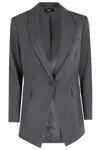 Theory Etiennette B Traceab Blazer In Gray