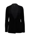 Theory Etiennette Blazer In Black Wool In Black