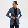 Theory Etiennette B Good Wool Suit Jacket In Ash Blue