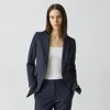 Theory Etiennette Blazer In Good Wool In Nocturne Navy