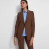 Theory Etiennette Blazer In Good Wool In Russet