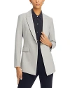 Theory Etiennette Classic Blazer In Light Grey Melange