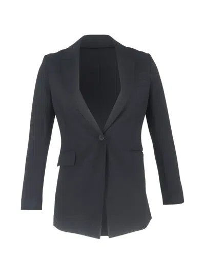 Pre-owned Theory Etiennette Single-breasted Blazer In Black